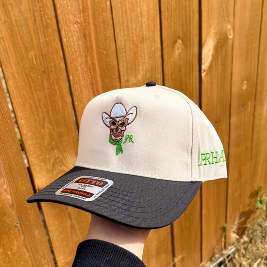 GHOST COWBOY - TAN AND BLACK CAP