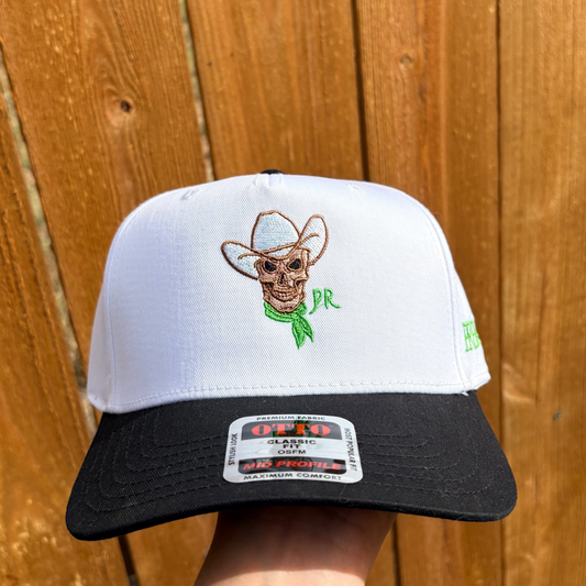 GHOST COWBOY- WHITE AND BLACK CAP