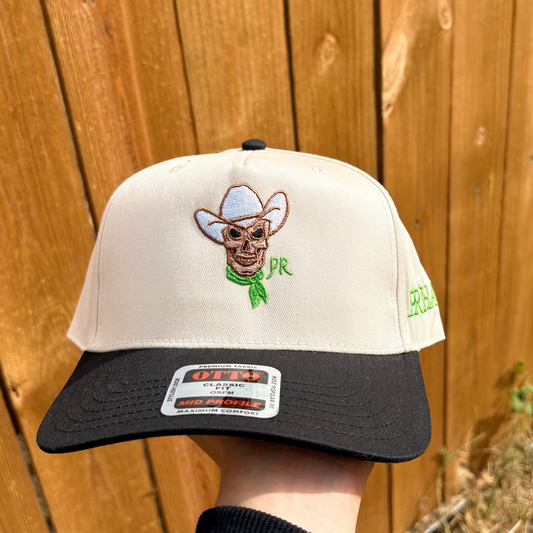 GHOST COWBOY - TAN AND BLACK CAP