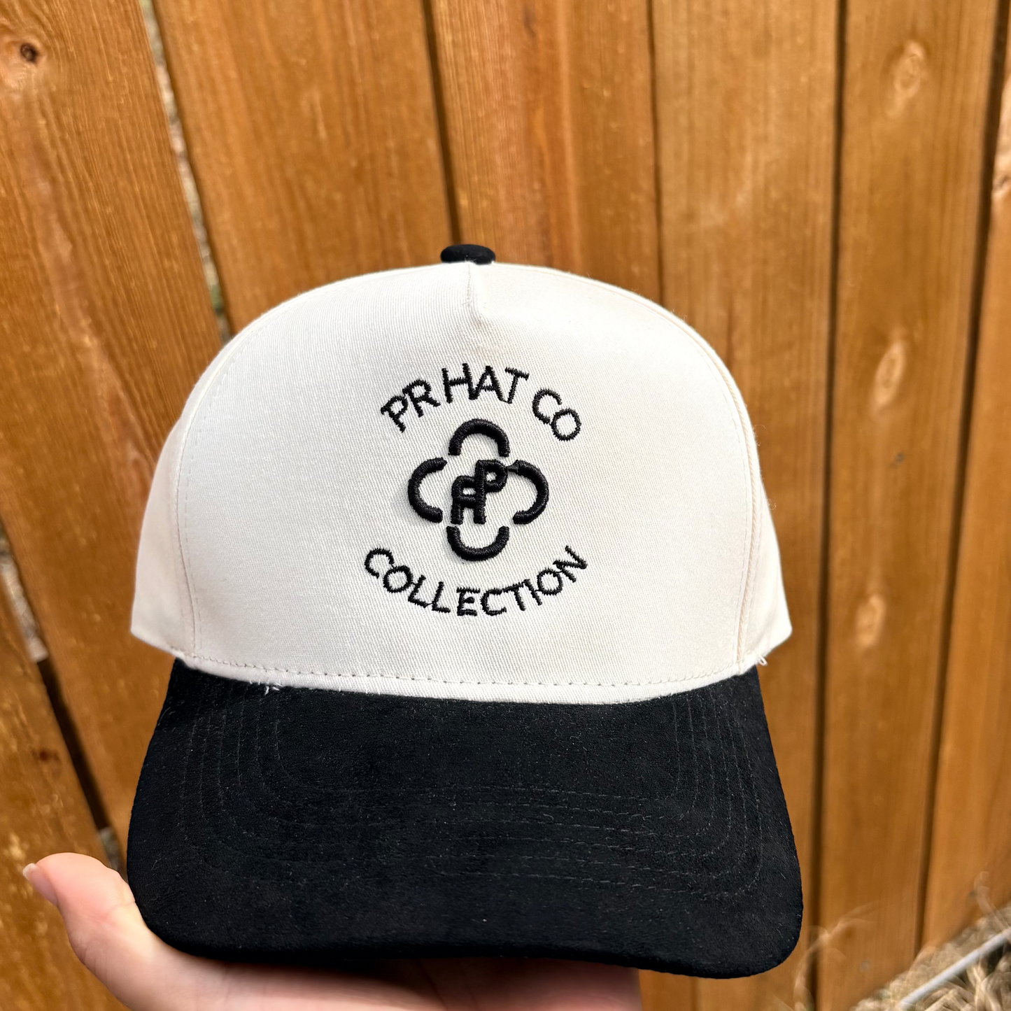 PR HAT CO COLLECTION - TAN AND BLACK - SUEDE